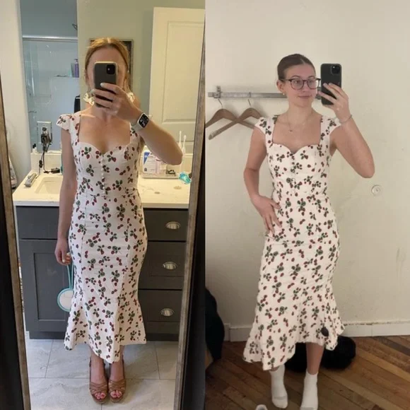The Cecily Fit & Flare sweetheart Midi Dress by Maeve - coffeafoods.com
